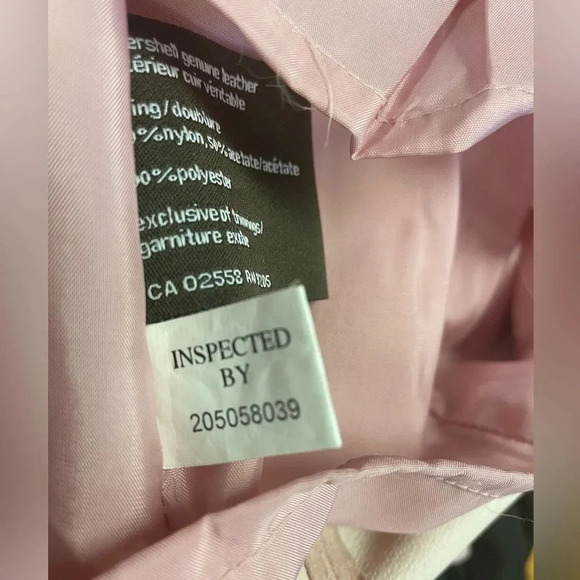 Vintage Danier Pink  Leather Suede Sleeveless Dress Size 4 - Picture 10 of 12